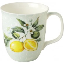 Чаша Mug 375мл Lemon Wreath зелена